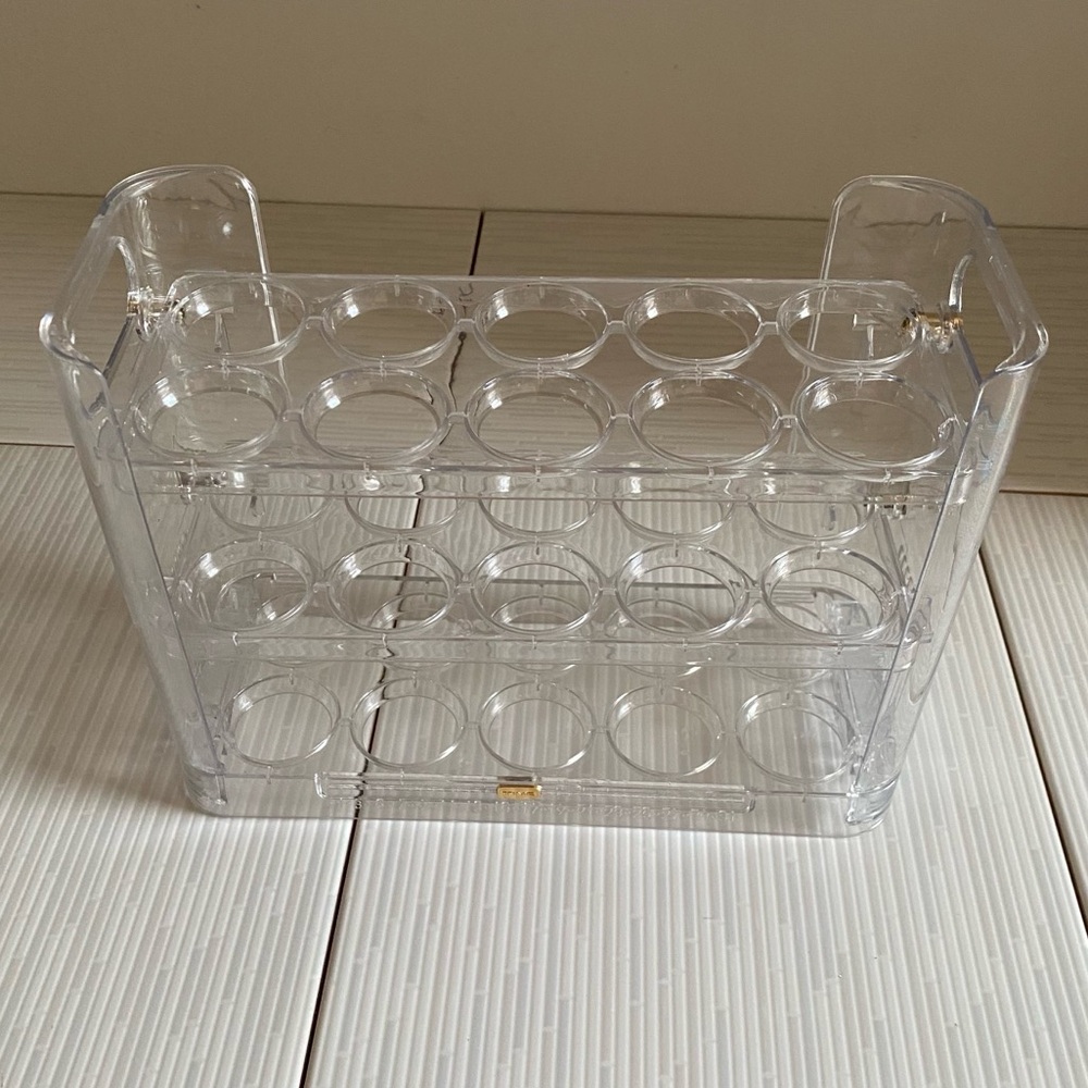 Egg Space Saver Storage Organizer 3 Three Tier Fridge NEW Cottagecore - Picture 7 of 16